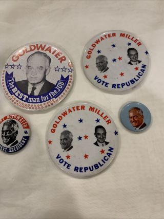 1964 Barry Goldwater Campaign Buttons