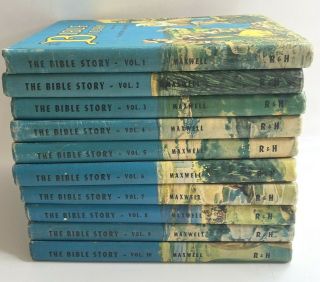 The Bible Story Volumes 1 To 10 Hardcover Arthur Maxwell Vintage