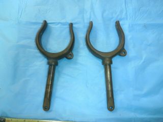 Pair Heavy Brass - Bronze Oar Locks Marked W