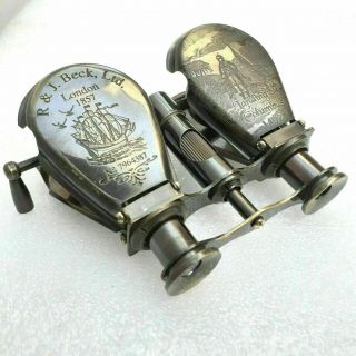 Antique Maritime Brass Monocular Binocular Spyglass Scope Good Gift Item