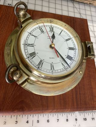 Accuracy Ship’s Time Clock Vintage Mounted