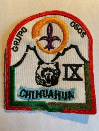 Mexico Gruppo Osos Chihuahua Badge 1999 World Jamboree Boy Scout Patch
