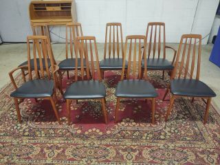 Danish Mid - century Teak Dining Table w/8 chairs,  Koefoeds Hornslet, 5