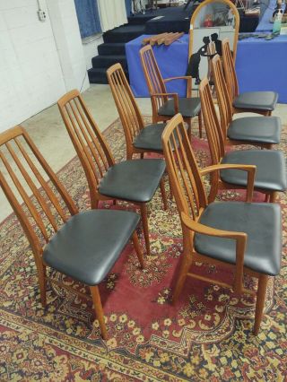 Danish Mid - century Teak Dining Table w/8 chairs,  Koefoeds Hornslet, 6