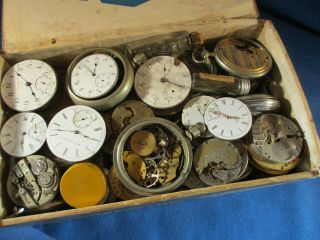 Watchmaker Estate Vintage Pocket Watch Parts,  Movements,  Stuff,  4 Parts / Repair