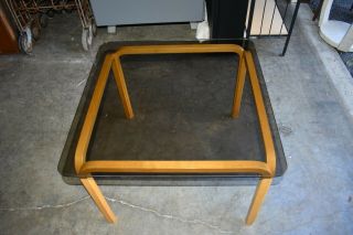 MCM Alvar Aalto side coffee table glass bent wood 40 ' s 50 ' s design 3
