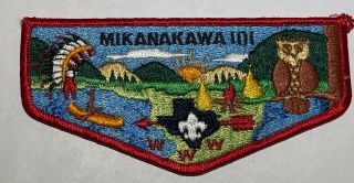 Oa Lodge 101 Mikanakawa Flap Boy Scout Mw1