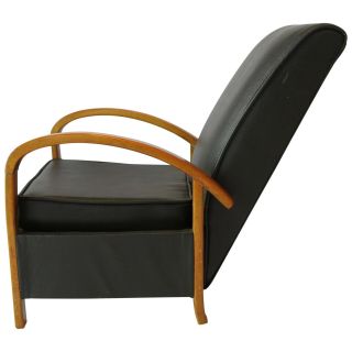 Vintage 1950s Mid Century Modern Leather Salesman Sample Chair