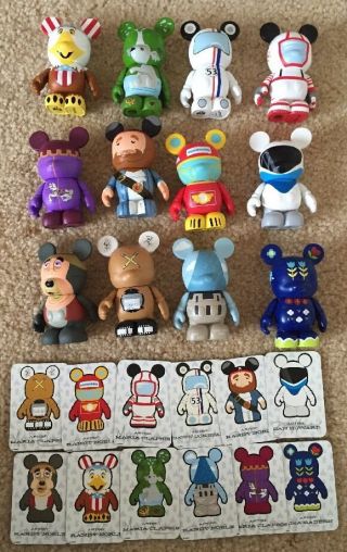Disney Vinylmation Park 3 - Complete Set Of 12 With Chaser