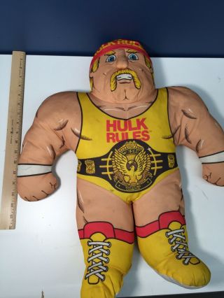 Vtg 1990 Wwf 24 " Hulk Hogan Wrestling Buddies Pillow Plush Doll 90s