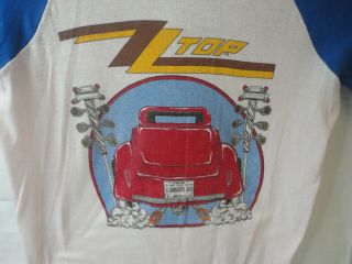Vintage 1983 Zz Top Eliminator 500 Tour Long Sleeve T Shirt Single Stich