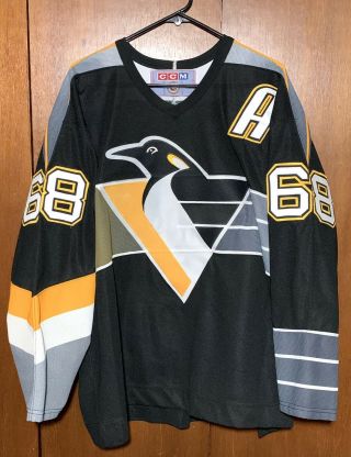 Vintage Jaromir Jagr Jersey Size Xlarge Ccm Pittsburgh Penguins