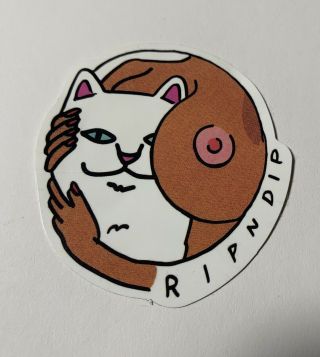Ripndip Rip N Dip Nermal Cat Boob Breast Logo Sticker - 2.  5”