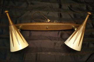 Rare And Stunning Mid Century Modern Danish ? Teak Wall Lamps Sconces Exquisite