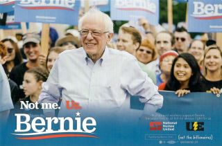 Unusual Bernie Sanders 2020 Postcard From Iowa Caucus Campaign