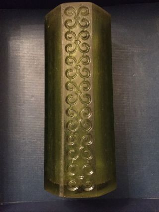 Vintage Mid Century Modern (sascha Brastoff ??) Green Acrylic Resin Vase Mcm