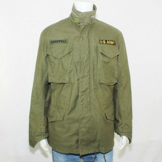 Vtg Us Army M - 65 Green Field Jacket 8405 - 782 - 2937 Mens Sz Long Small Vietnam