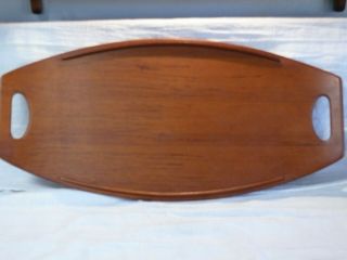 Vintage Dansk Danish Modern Teak Wood Surfboard Tray 802 Jens Quistgaard Ihq