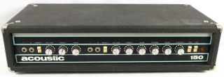 Vintage 1970s Acoustic Model 150 Electric Bass Guitar Amplifier Head Project