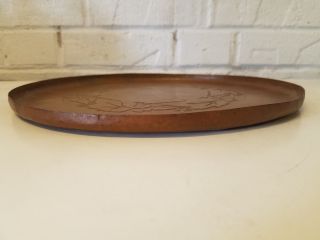 Vintage Arts and Crafts Style Copper Decorative Plate with Designs by J.  Hunt 2
