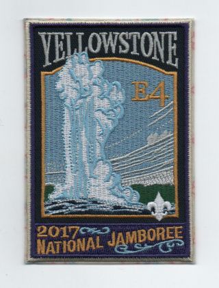 2017 National Jamboree Sub Camp Patch,  E - 4 Yellowstone,
