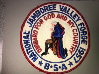 1957 Boy Scout National Jamboree Jacket Patch Bsa