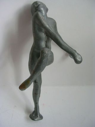 Vintage Art Deco Nude Woman Figurine Statue Cast Metal