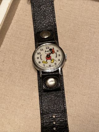 Early Vintage Bradley Mickey Mouse Watch Walt Disney Production Swiss