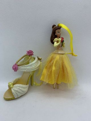 Disney Store Princess Ornament Beauty And The Beast Belle Shoe From Japan