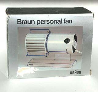 Mid Century Modern Braun Personal Fan Greubel Weiss N Box Dieter Rams