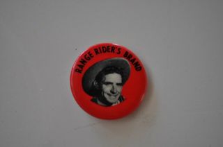 Range Rider’s Brand Vintage Pinback Red Union Made Collectible
