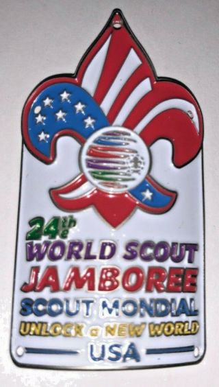 Usa Bsa Official Contingent Hiking Staff Medallion 2019 24 World Scout Jamboree