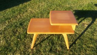Heywood Wakefield Step End Table / Side Table 308 G “champagne” Mid Century Mod