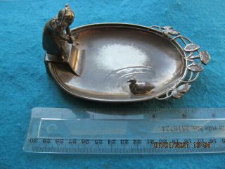 Wmf Art Nouveau Pin Tray Germany (girl On Duck Pond).