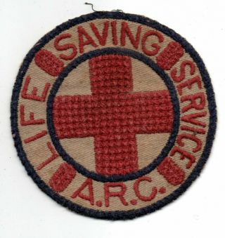 Vintage Arc American Red Cross Life Saving Service Lifeguard Patch
