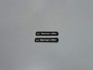 2 Herman Miller Charles Eames Chair 1970s Oem Metal Labels