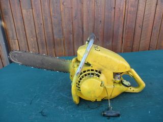 Vintage Pioneer 620 Chainsaw Chain Saw With 15 " Bar Old