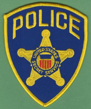 Us Secret Service Uniform Division Police Shoulder Patch Blue