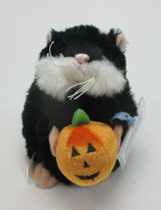 Zzt Mazin Hamster Plush Webkinz Halloween Pumpkin Spooky Code Ganz