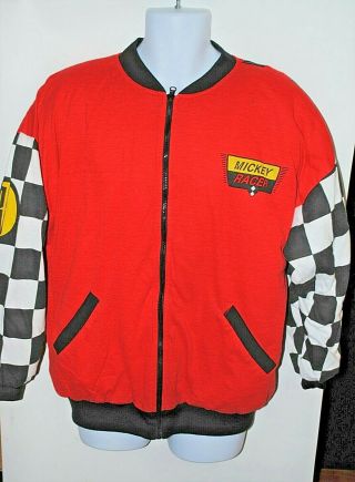 Vintage Walt Disney Reversible Mickey Mouse Racer Jacket