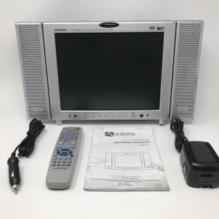 Audiovox (adv12) 12” Portable Lcd Vintage Video Gaming Monitor Dvd Player