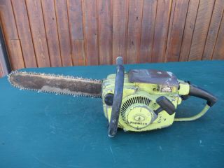 Vintage Pioneer 3071 Chainsaw Chain Saw With 15 " Bar