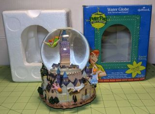 Hallmark Disney Peter Pan Sound & Motion Water Globe 50 Years Special Edition