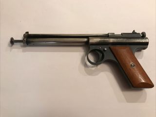 Classic Vintage Benjamin Franklin 22 Cal Model 122 Long Barrell Pump Air Pistol