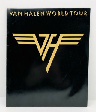 Eddie Van Halen Vintage 1979 World Concert Tour Program Book