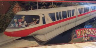 Vintage " Red " Disney Monorail Set With Extra Track