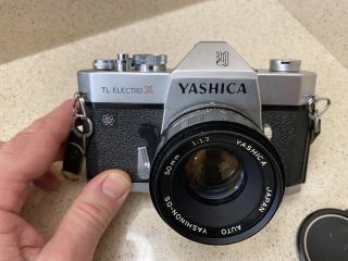Yashica Tl Electro X Fitted With A 50mm Lens.  Vintage From The 70’s