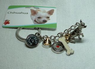 Little Gifts Chihuahua Dog Charm Key Chain - Best In Show - I Love My Dog,
