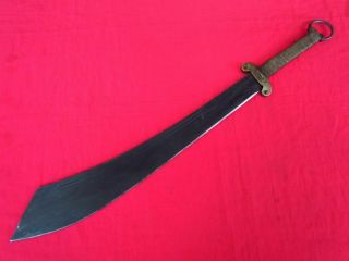 Vintage Anti - Japanese War Broadsword Sword Chinese Eighteenth Army Dao