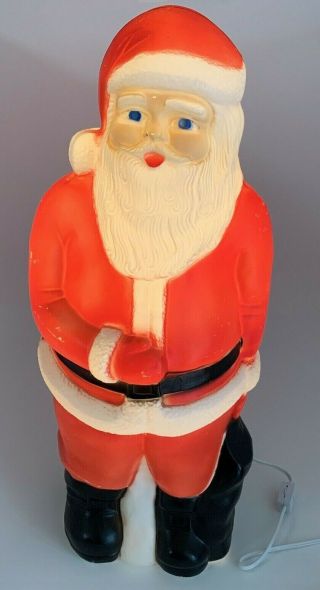 Vintage Christmas Blow Mold Santa 22 " Union Products